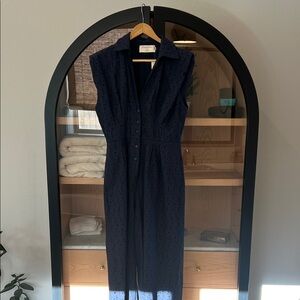 Everlane Midnight Blue Sleeveless jumpsuit